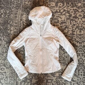 Lululemon Push Your Pace Women's White Hooded Jacket